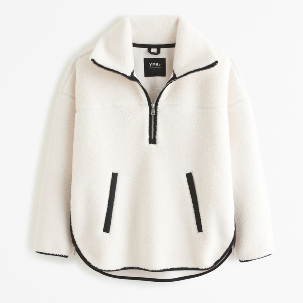 Abercrombie YPB neoWARM half zip, moonbeam S